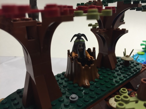 No Lego MOC is complete without a humorous detail. Tonto hiding in the stump.